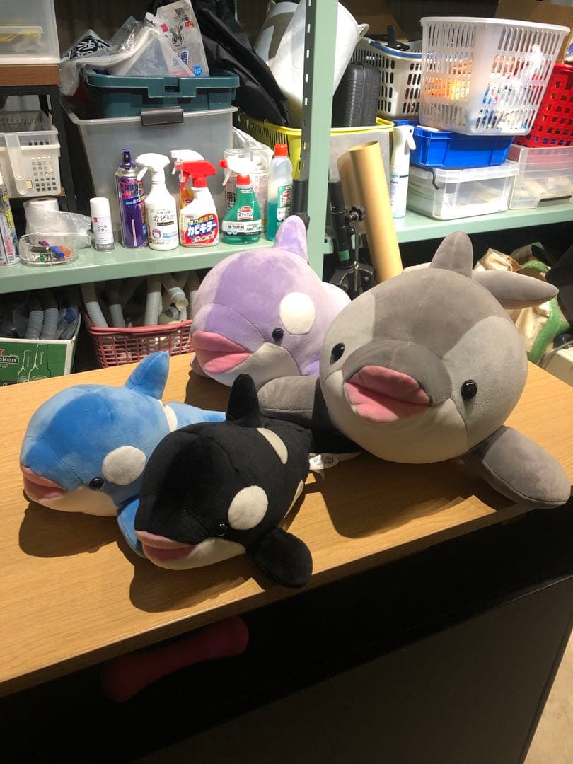 【美品】神戸須磨シーワールド オルカくじ ぬいぐるみ 4種セット 神戸須磨シーワールド シャチぬいぐるみ オルカくじ 3等 4等 ディープ