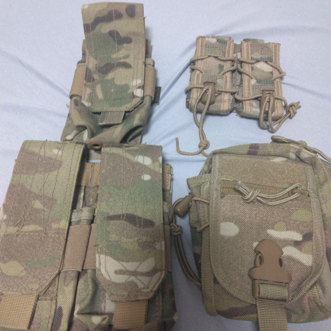 MULTICAM正規生地 ポーチセット サバゲー用・4点セット