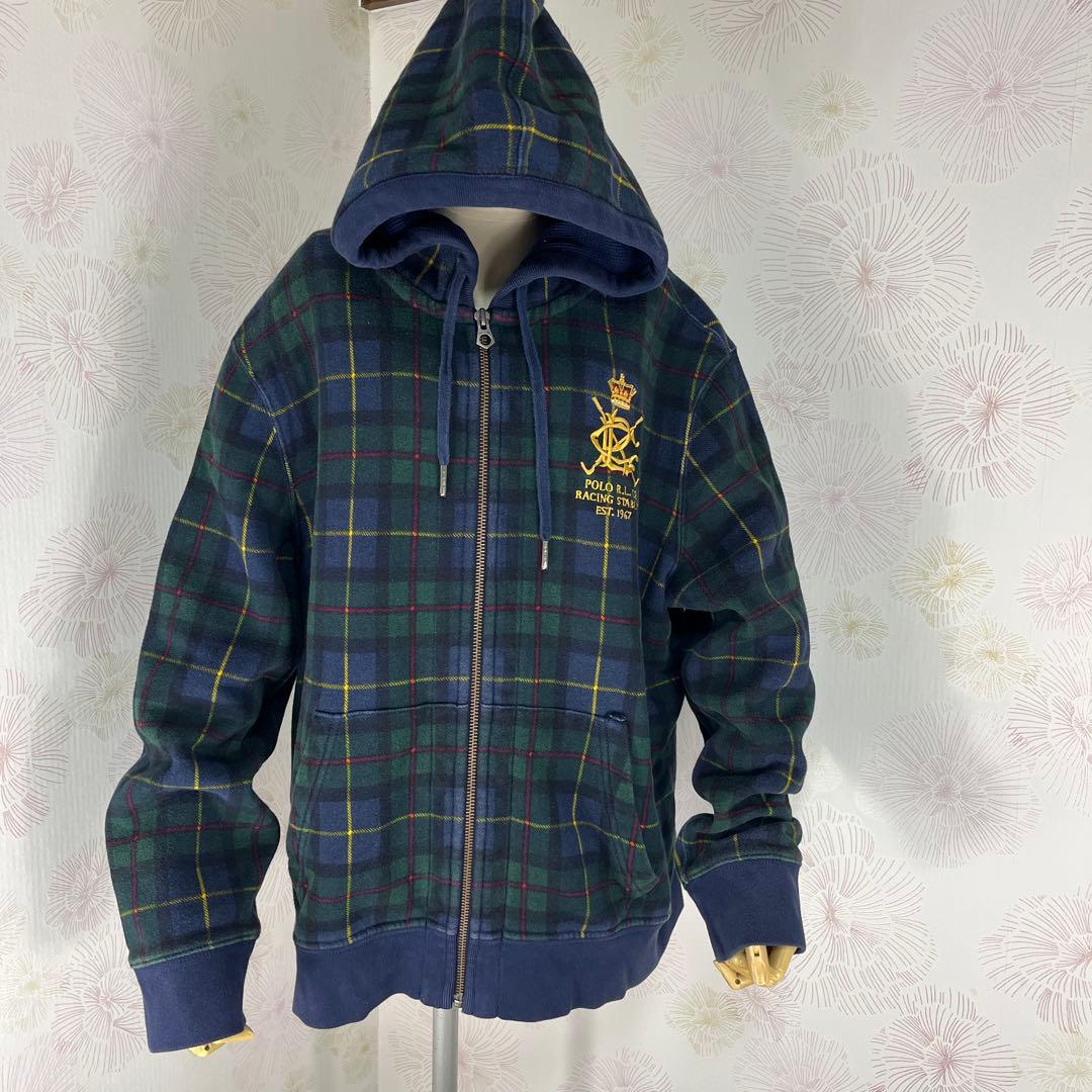 限定デザイン 90s POLO R.L. COジップアップパーカー XL602