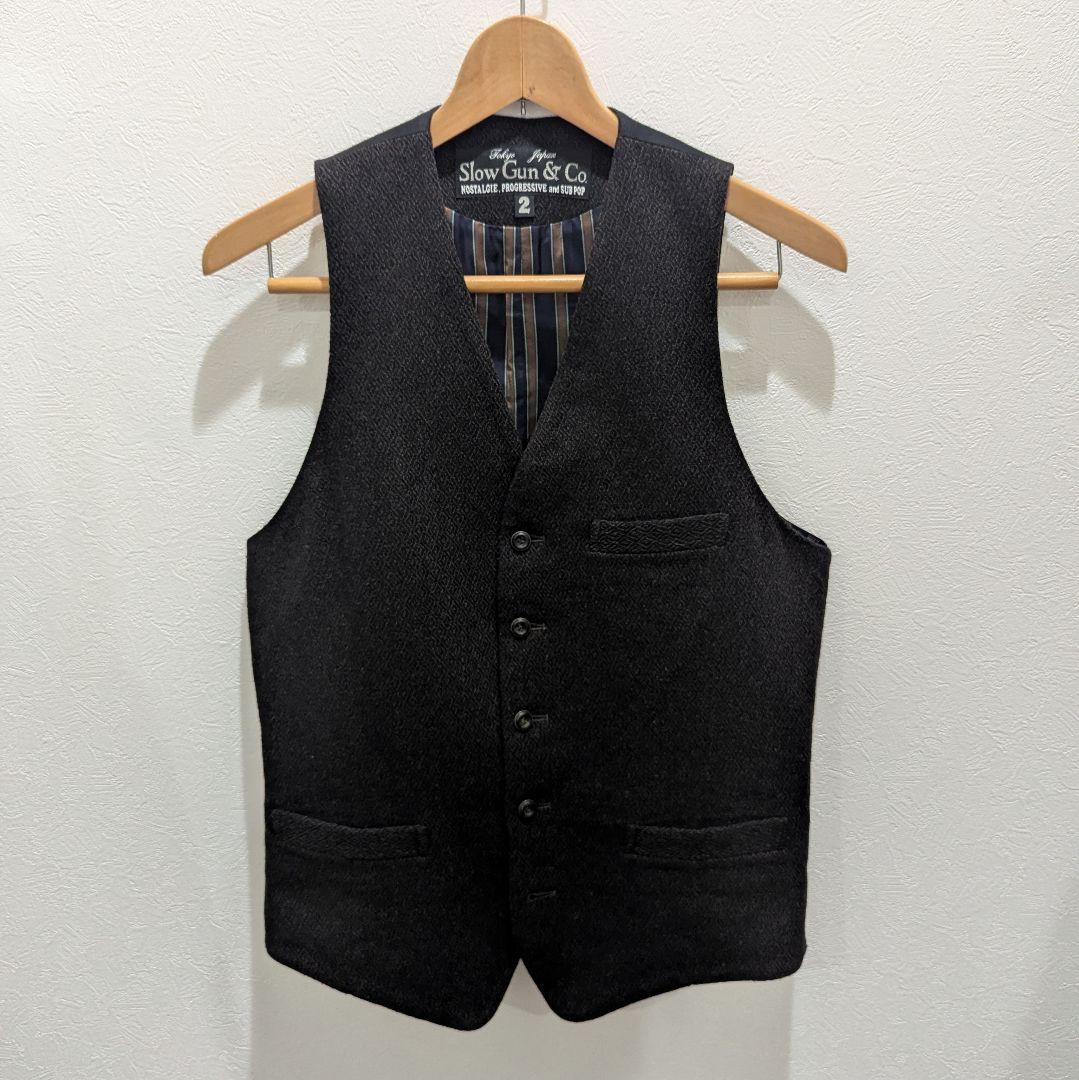 SLOWGUN ツイード ベスト サイズ2 AUBERGE
