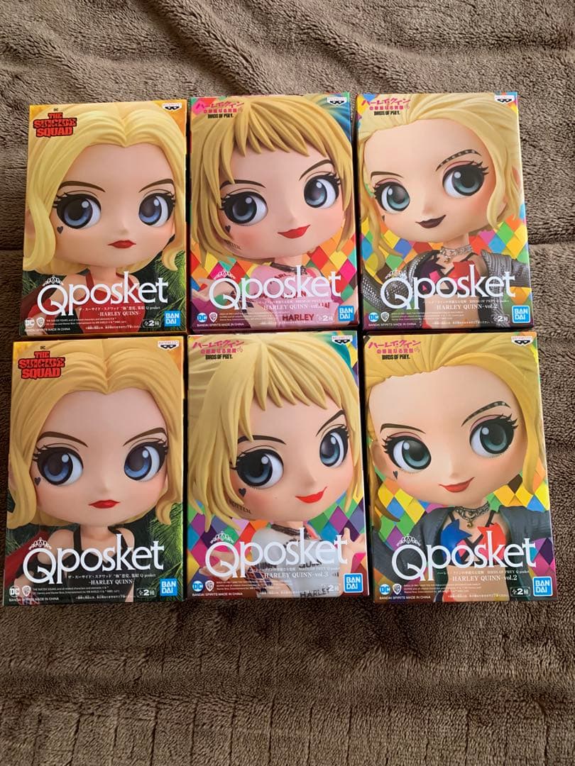 Qposket ハーレークイン　HARLEYQUINN 6個　未開封まとめ ハーレイ・クインの華麗なる覚醒 BIRDS OF PREY Q posket HARLEY QUINN