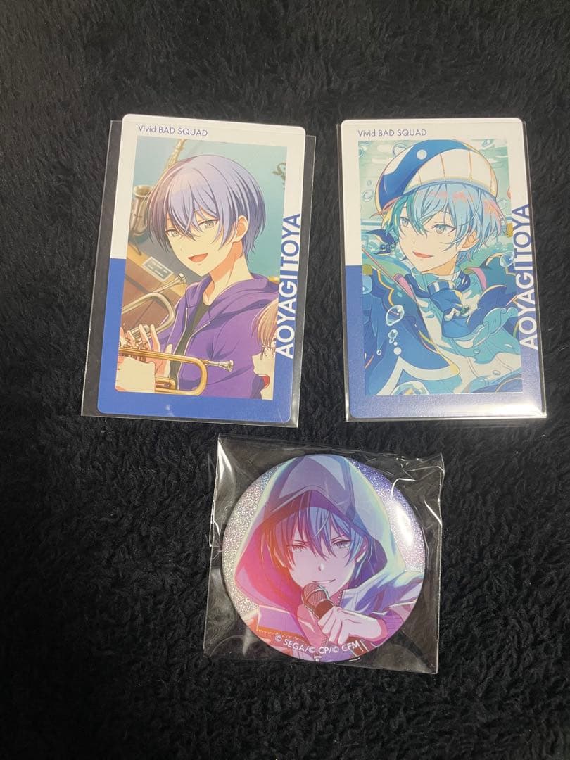 プロセカ グリッター缶バッジ グリ缶 エピカ 青柳冬弥 まとめ売り