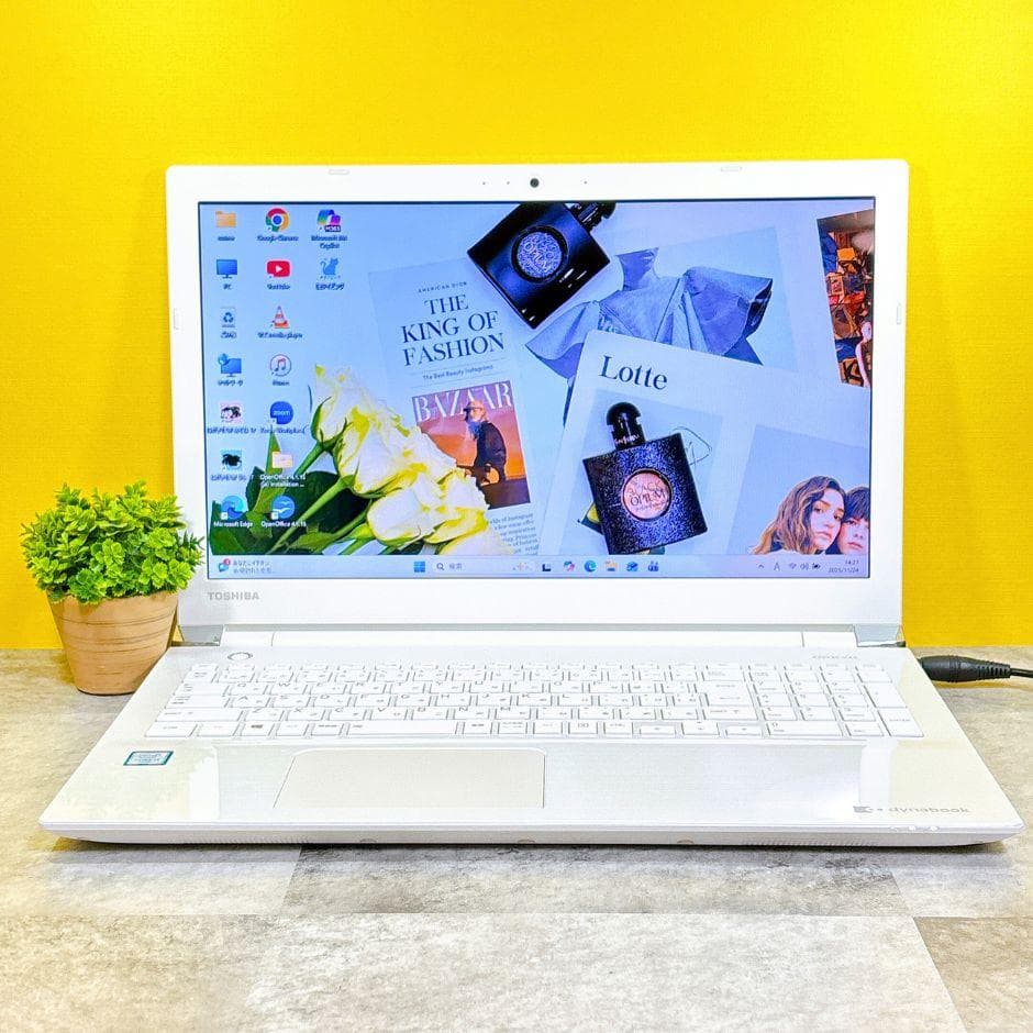 新品SSD480GBで快適✨カメラ付き 薄型ノートパソコン Windows11