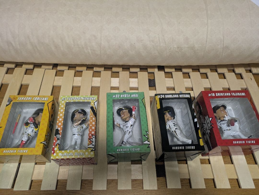 阪神タイガース ボブルヘッド 鳥谷 西岡 新井良 桧山 藤浪5体セット
