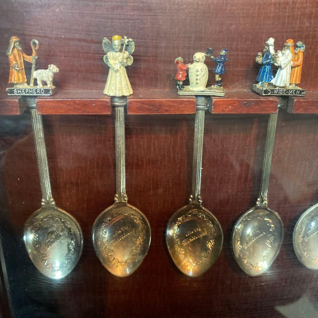 イギリス ワトソン社 アンティーク スプーン 12本セット ケース付き