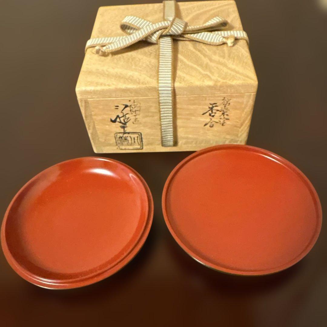 茶道具 独楽塗 香合】五代 川端近左作 共箱 千家十職 - メルカリ