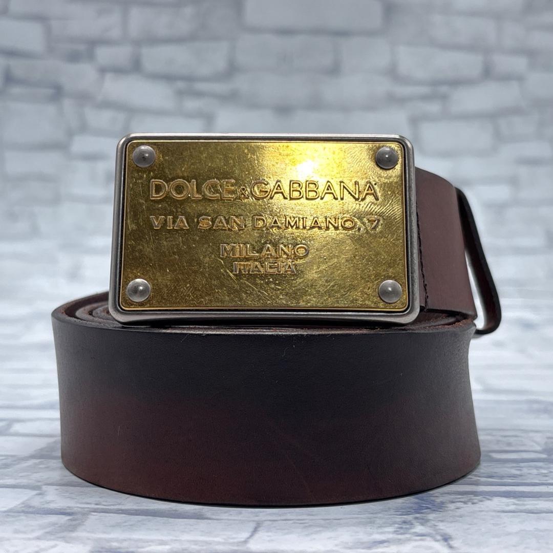 Dolce & Gabbana レザー ベルト D&G ドルガバ 78〜95cm