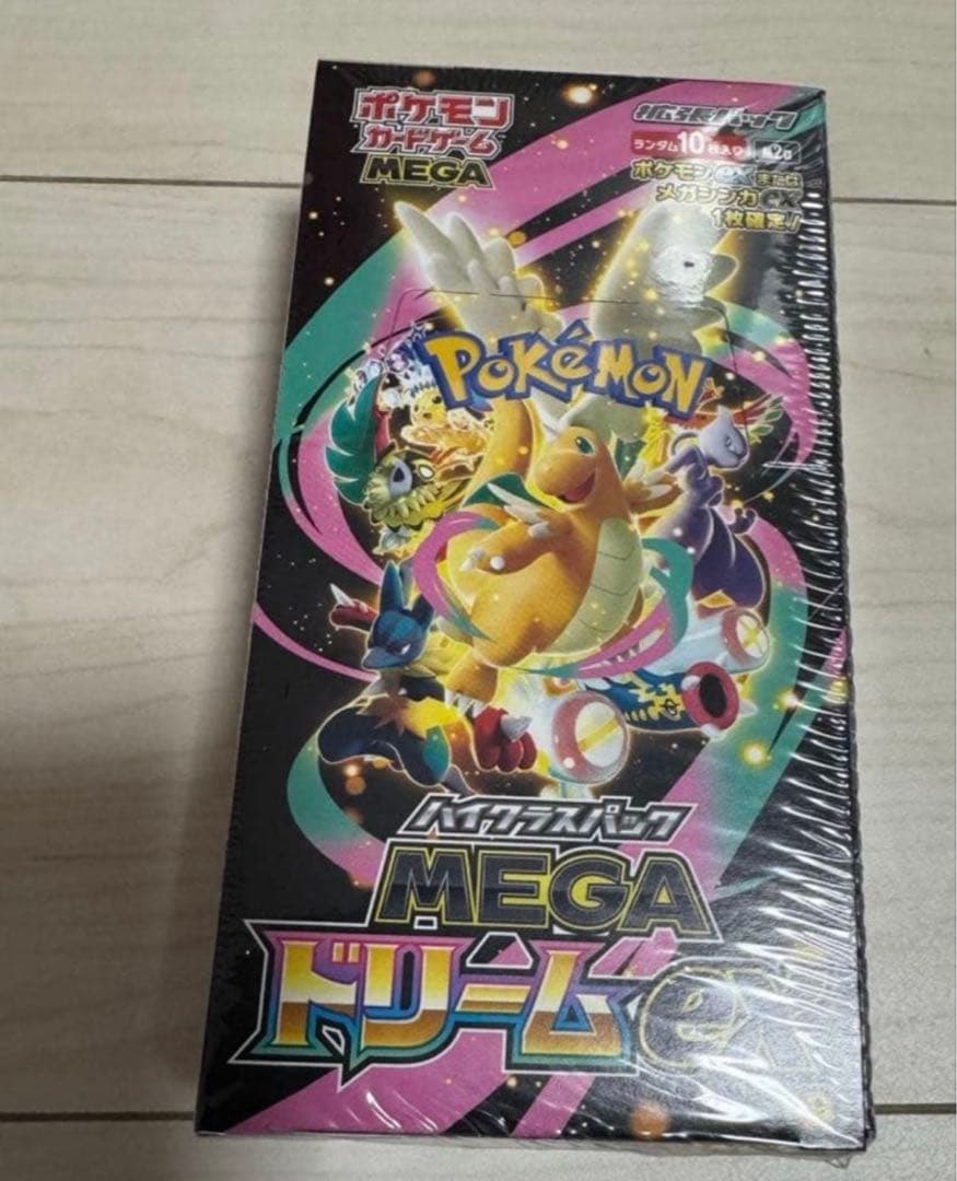 megaドリームexボックスシュリンク付き 新品未開封シュリンク付き！ポケモンカード MEGAドリームex 3BOX