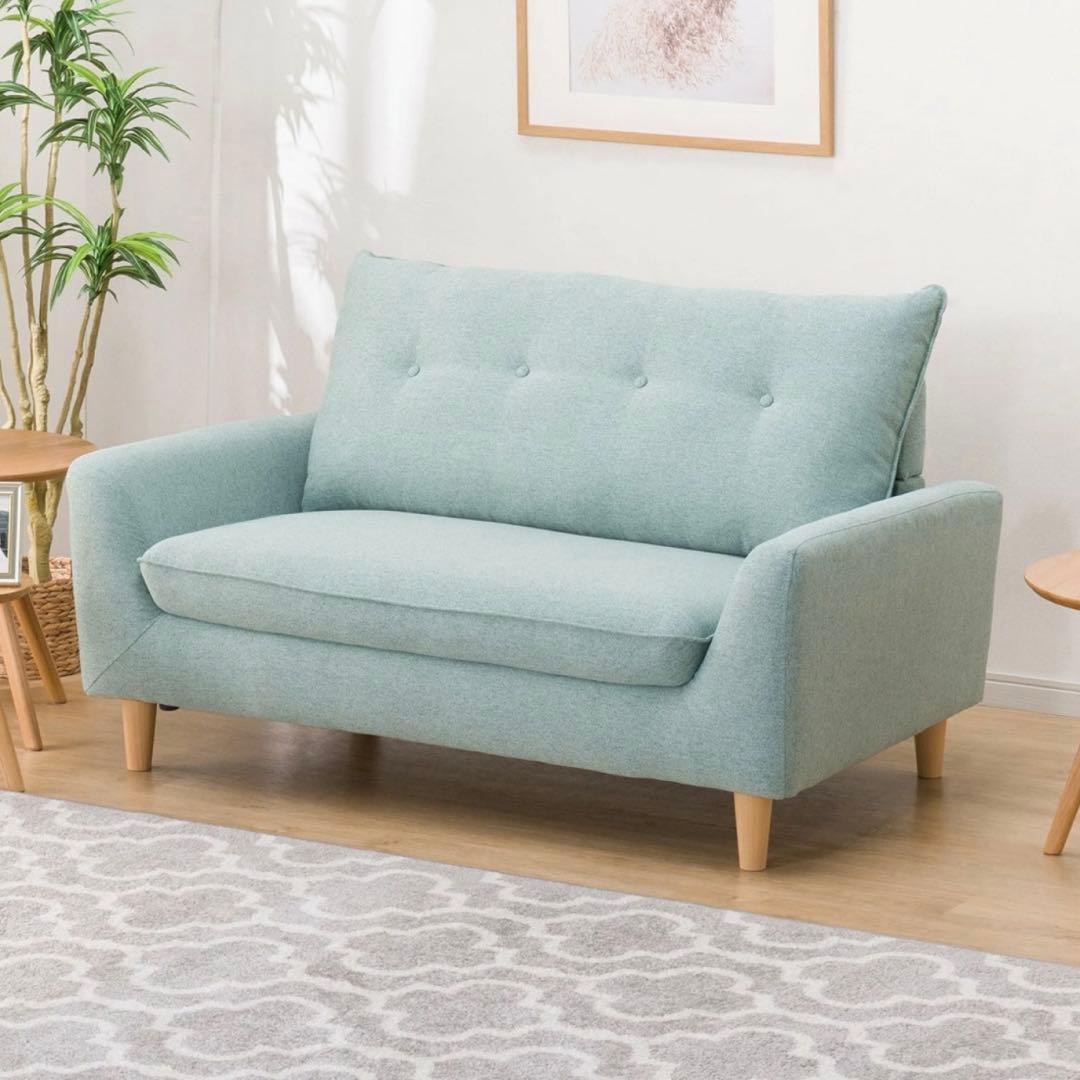 ニトリ 2人がけ ソファ ローソファにもなるコンパクトソファ