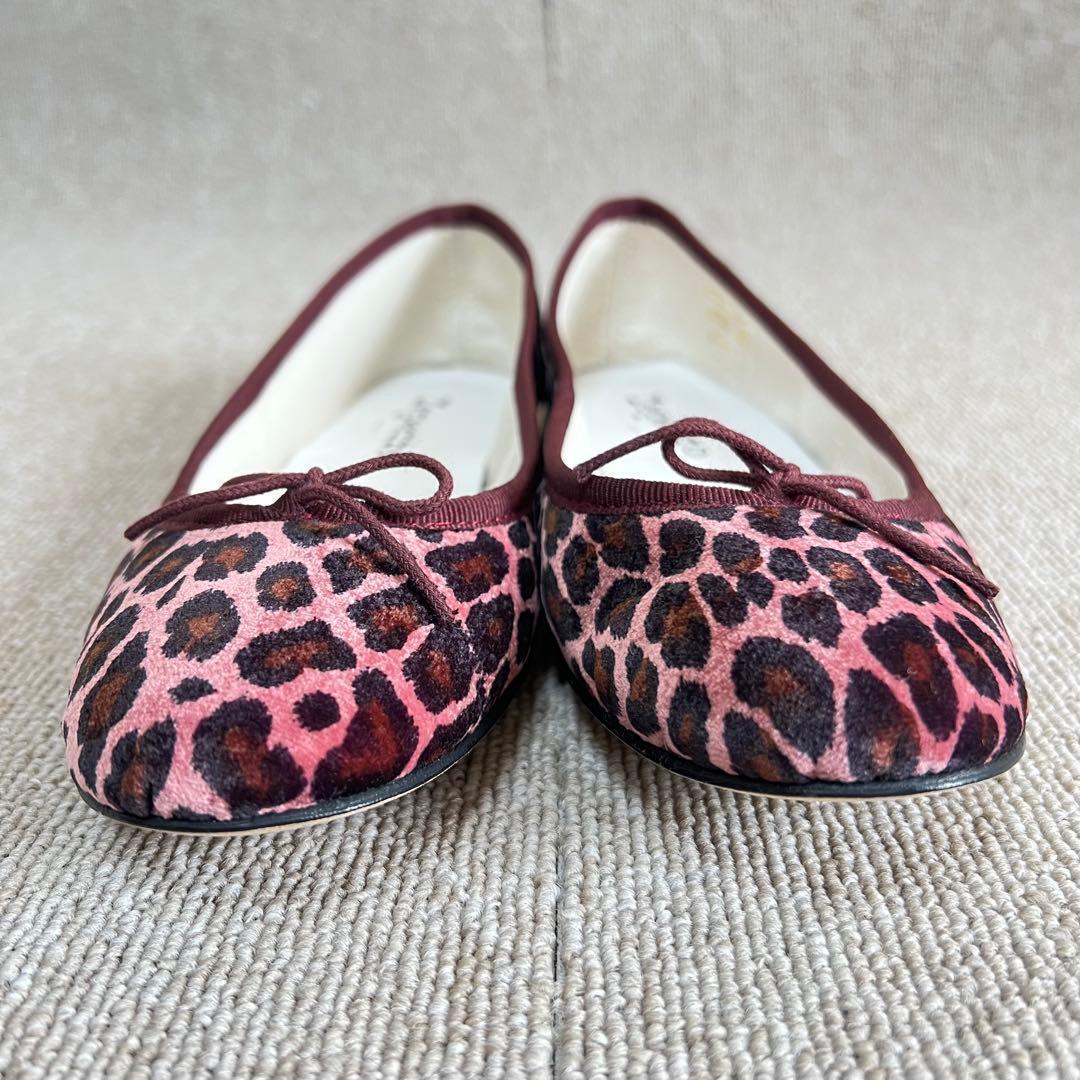 新品・未使用品✨レペット Repetto レオパード柄 バレエシューズ 37.5