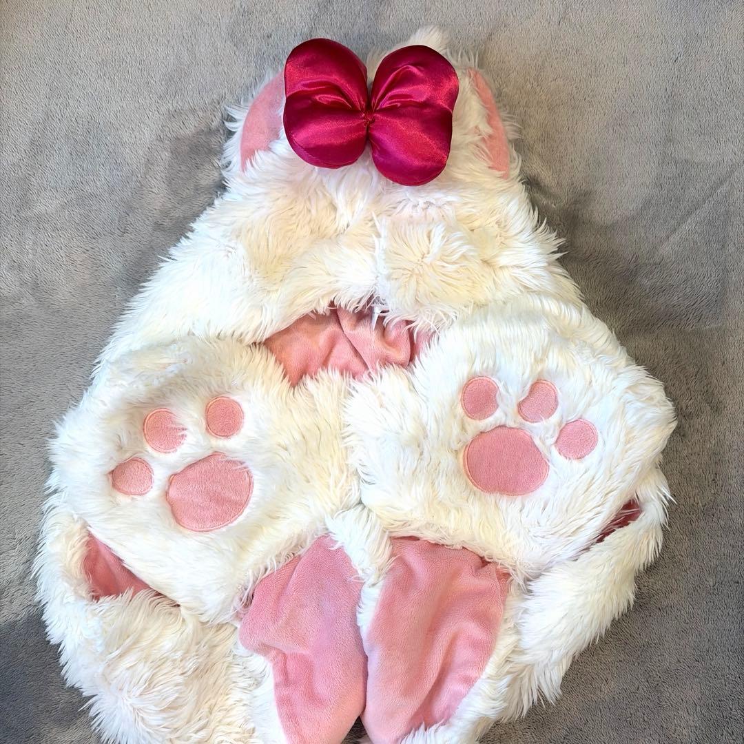 マリーちゃん ファンキャップ マフラー 手袋 ディズニー ピンクリボン