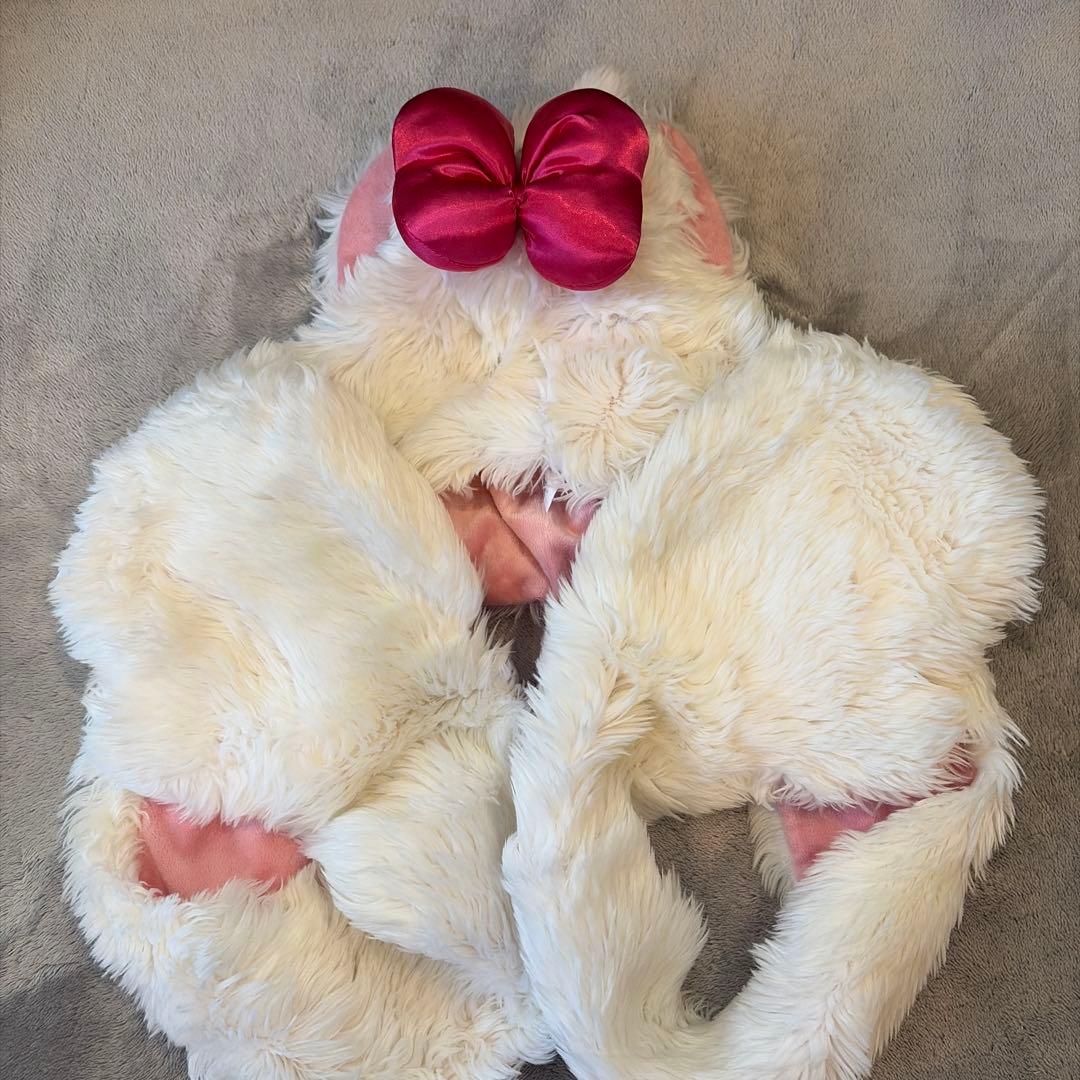 マリーちゃん ファンキャップ マフラー 手袋 ディズニー ピンクリボン