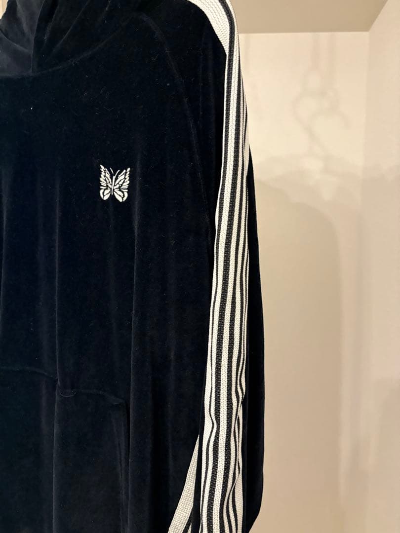 needles ブラック ベロア パーカー - メルカリ