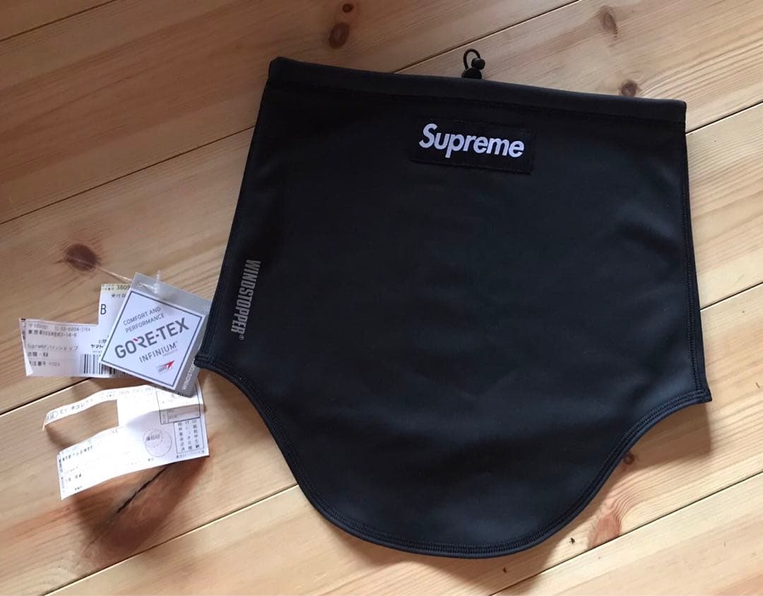 シュプリームネックウォーマー正規品supreme BLACK