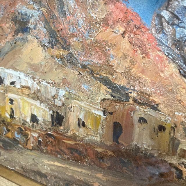 sumikosan様専用 シリア十字軍の城 肉筆 油彩 絵画 F4号 風景画 | Shop