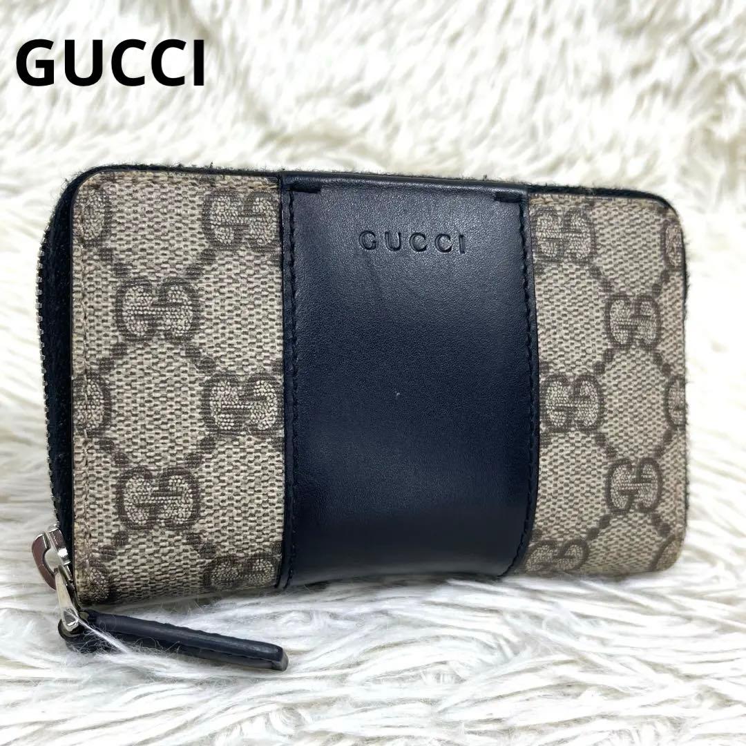 美品‼️ GUCCI グッチ　ケース　GGスプリーム レザー　PVC