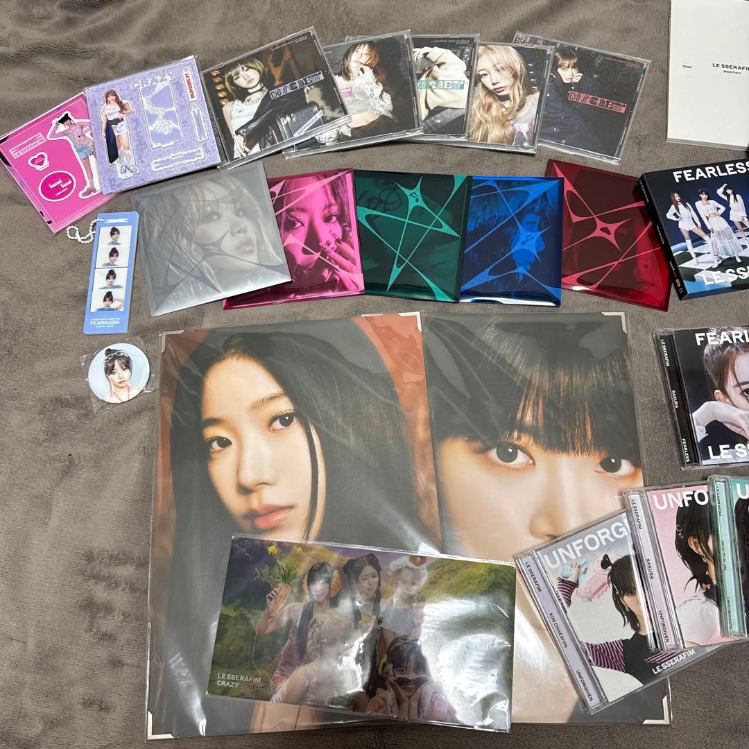 LE SSERAFIM グッズまとめ売り トレカ大量 公式のみ