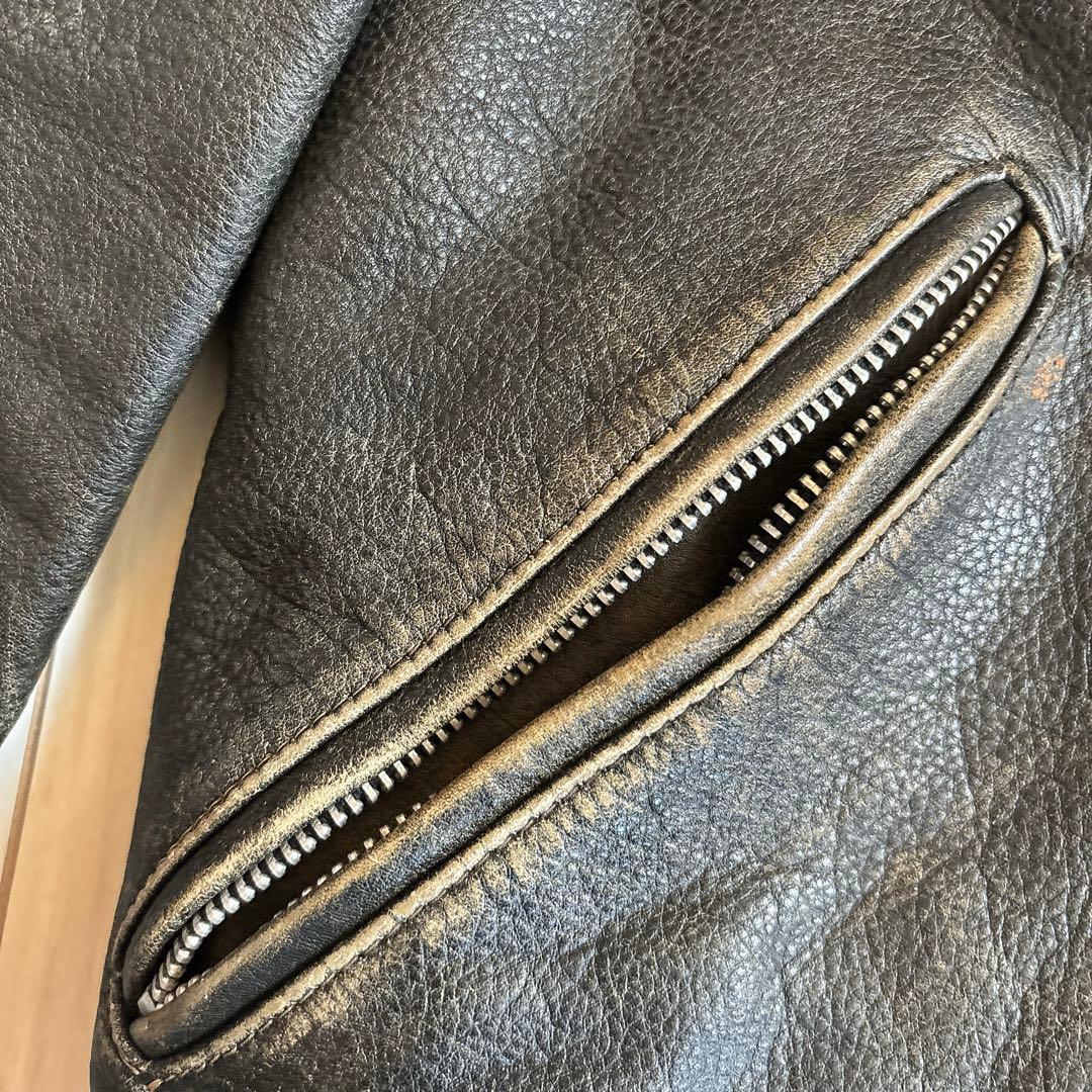 foorstep ライダース 革ジャン 牛革 エイジング ヴィンテージ Mサイズ