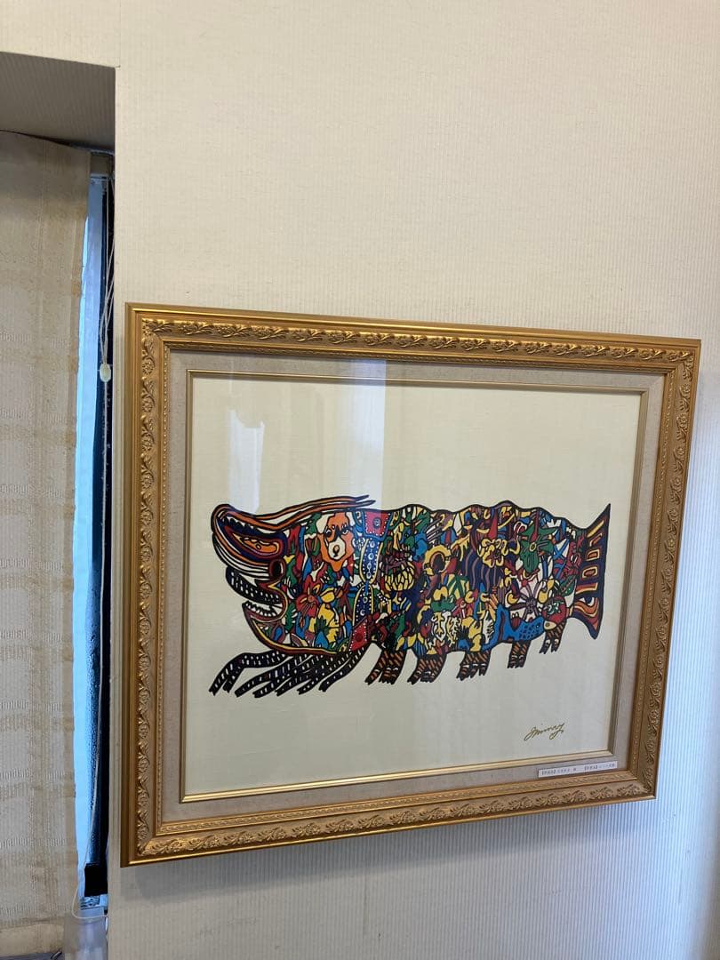 ジミー大西氐　油彩画　手描き作品