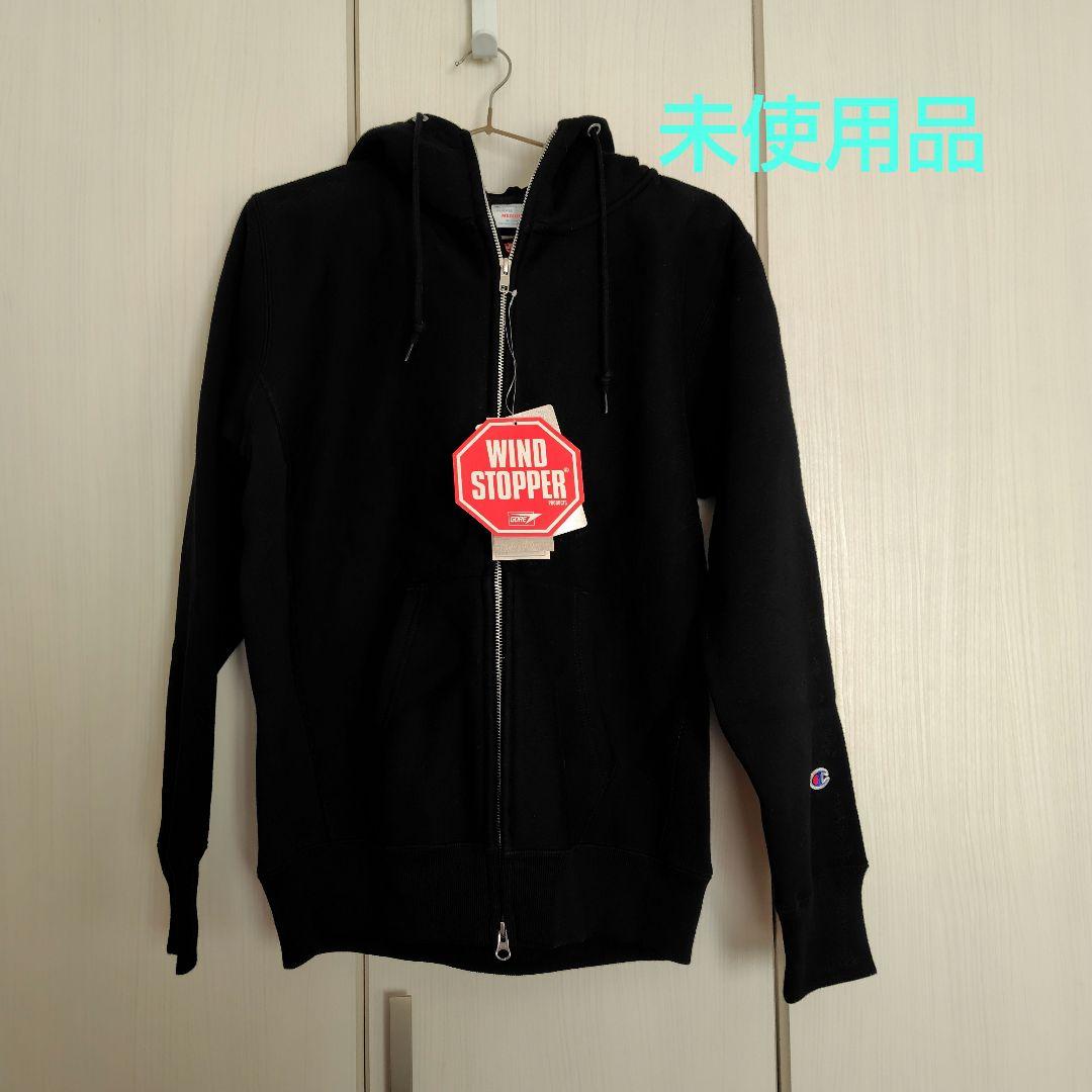 Champion チャンピオン ウインドストッパー ジップパーカー 黒 メンズM