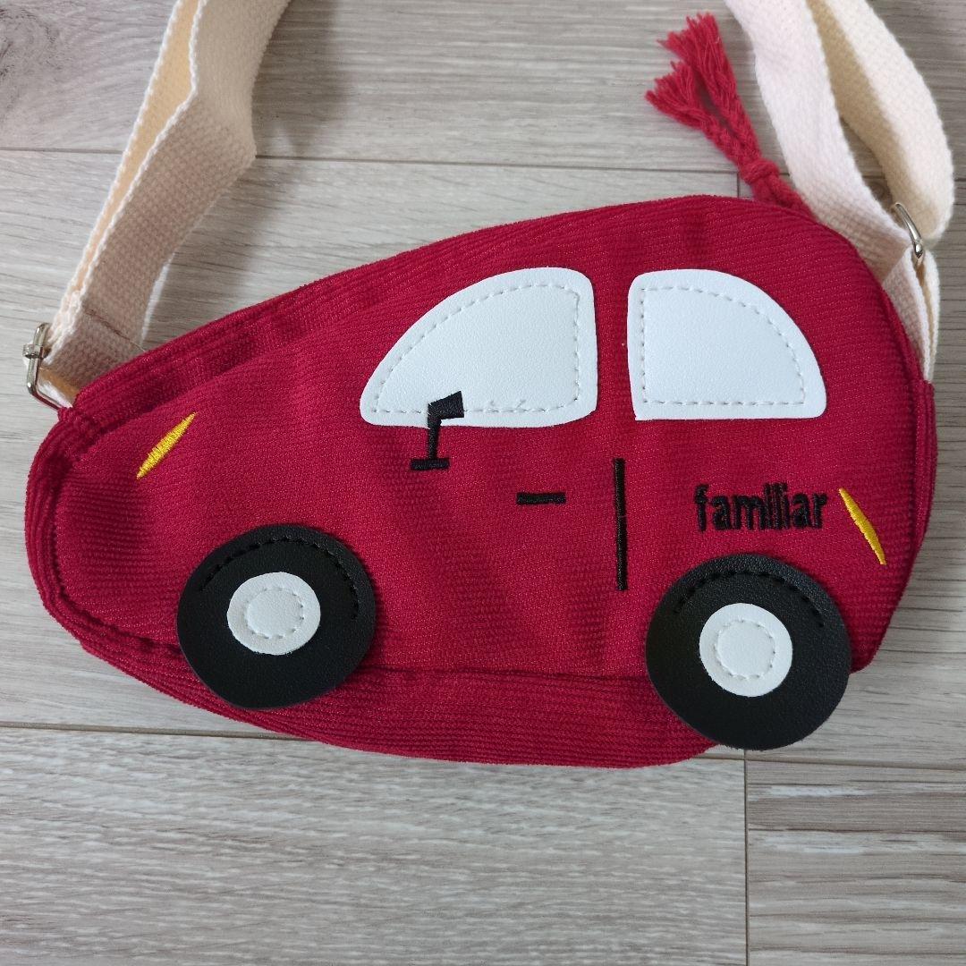 familiar ファミリア ポーチ ショルダーバッグ 車 赤 - メルカリ