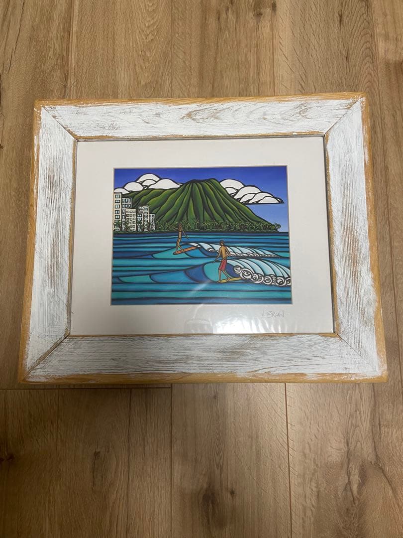 額縁付きヘザーブラウン アート ロンハーマン wtw