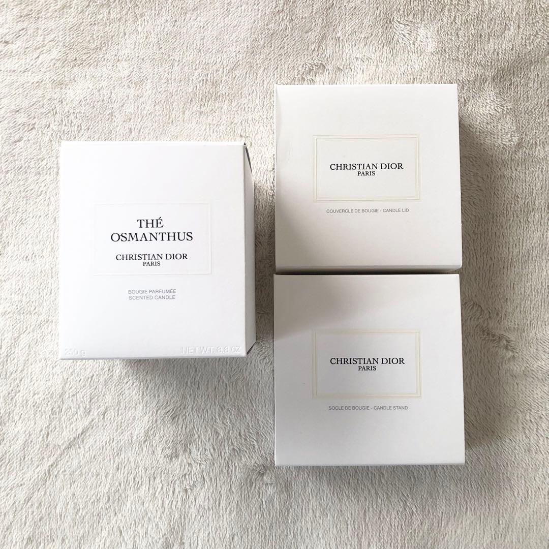 Dior メゾン クリスチャン ディオール テ オスマンサス 250g 試してみた】Dior 【旧】メゾン クリスチャン キャンドル ディオール
