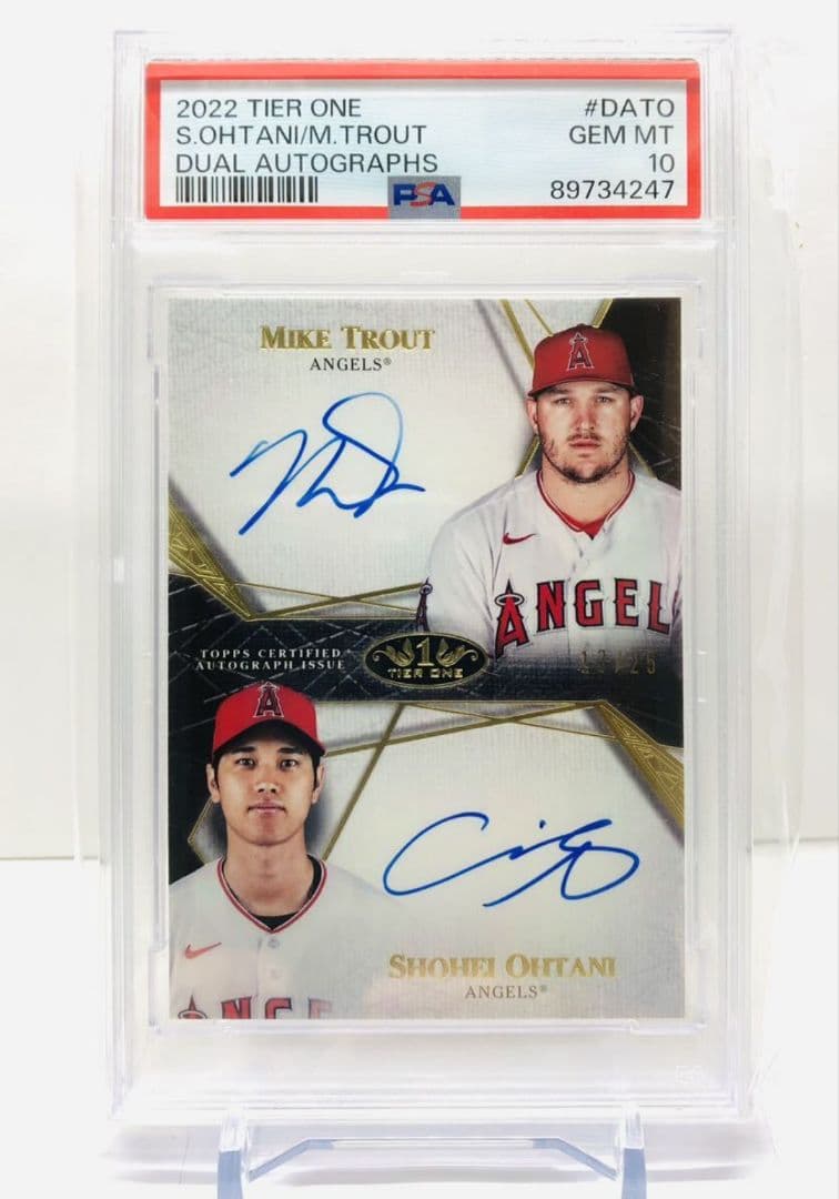 PSA10 2022 大谷翔平 トラウト TOPPS 直筆サイン 鑑定済 - メルカリ