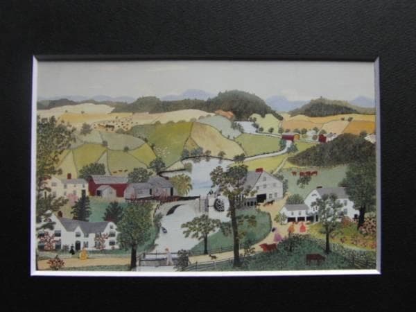 グランマ・モーゼス、ご褒美で買ったもの、希少画集画、額装付 - メルカリ