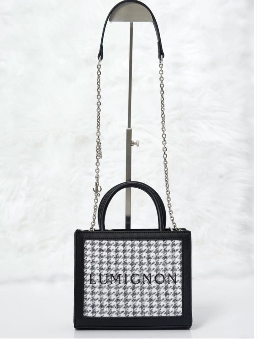 Lumignon houndstooth 2way bag ピンク - メルカリ