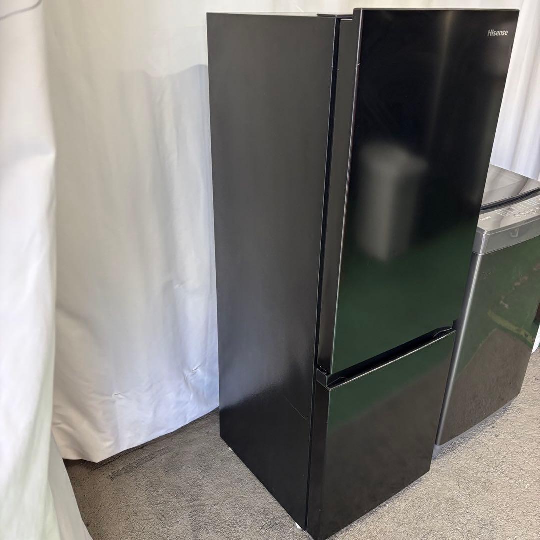 52⭕️冷蔵庫 洗濯機 黒 一人暮らしセット 安い 綺麗 設置無料 25年 大きめ