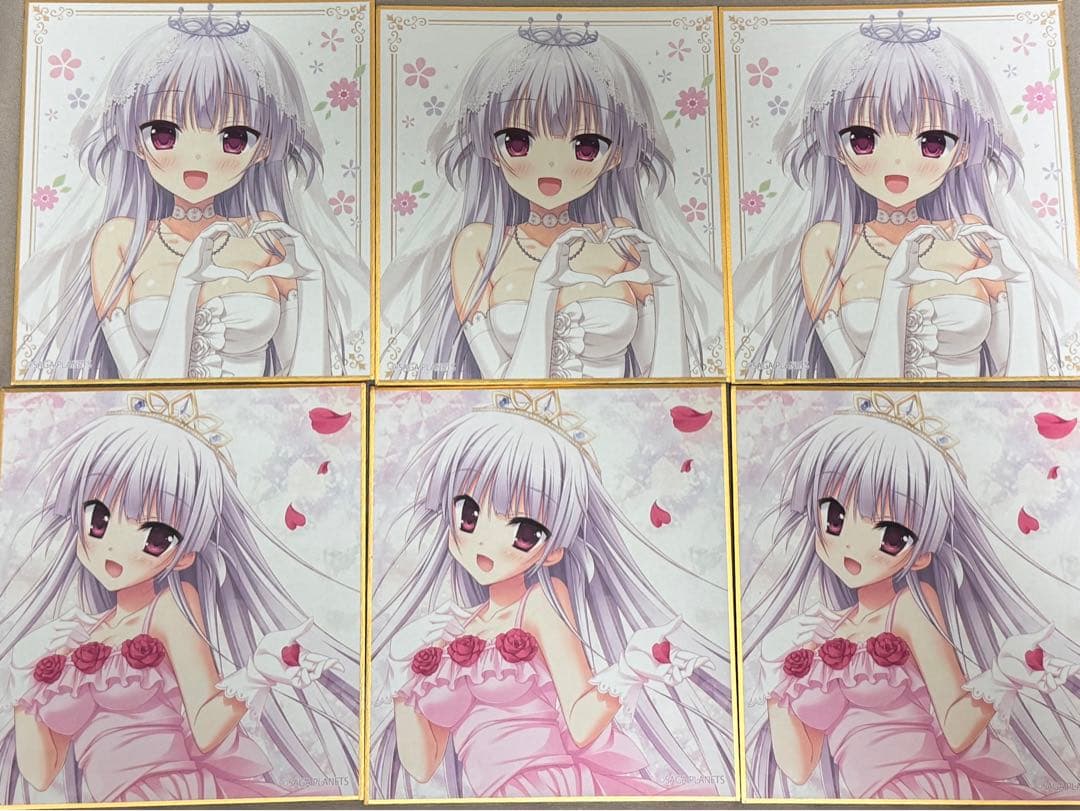 サガプラ　はつゆきさくら　玉樹桜　色紙x6