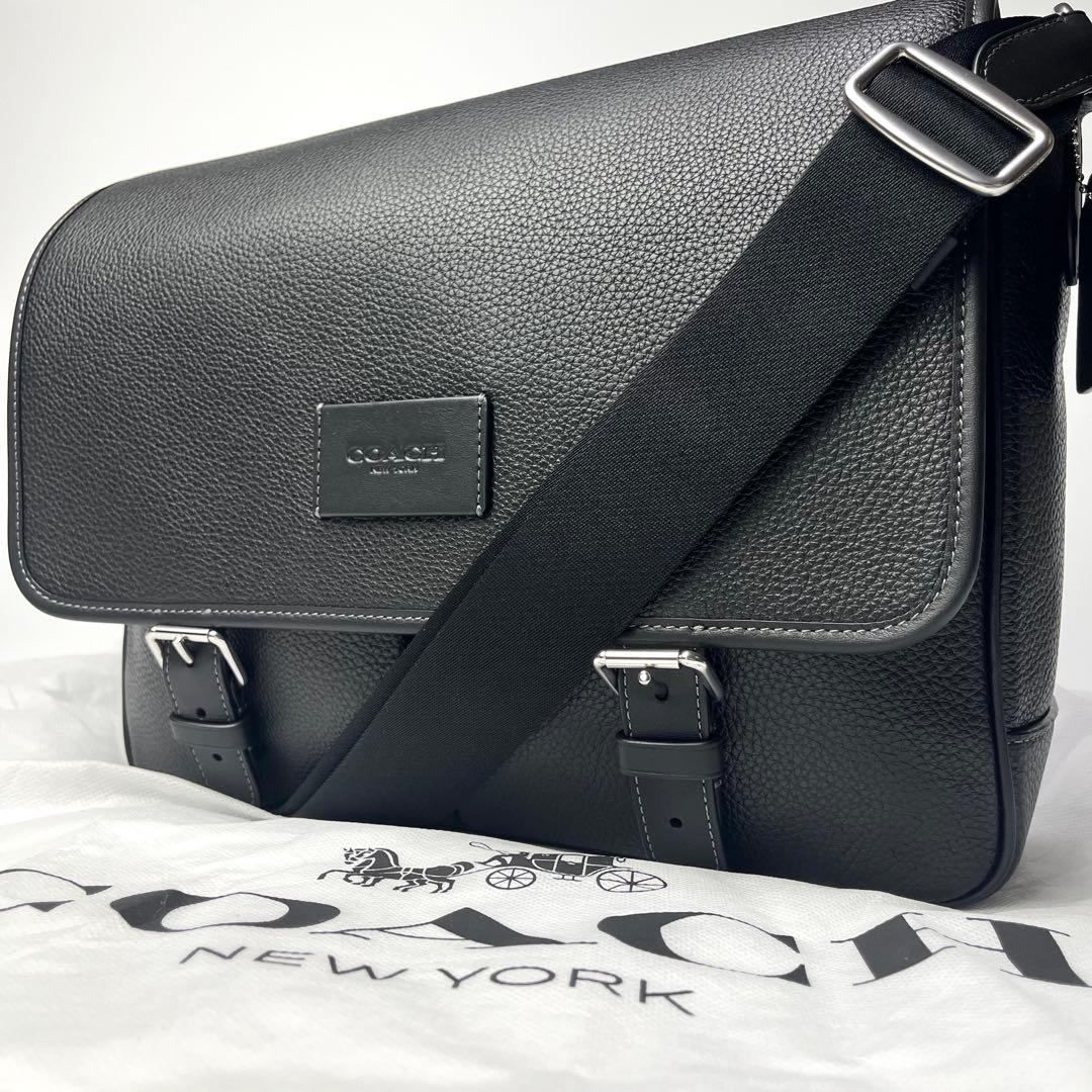 未使用保管品/現行✨コーチ メッセンジャーバッグ スプリント A4 ブラック