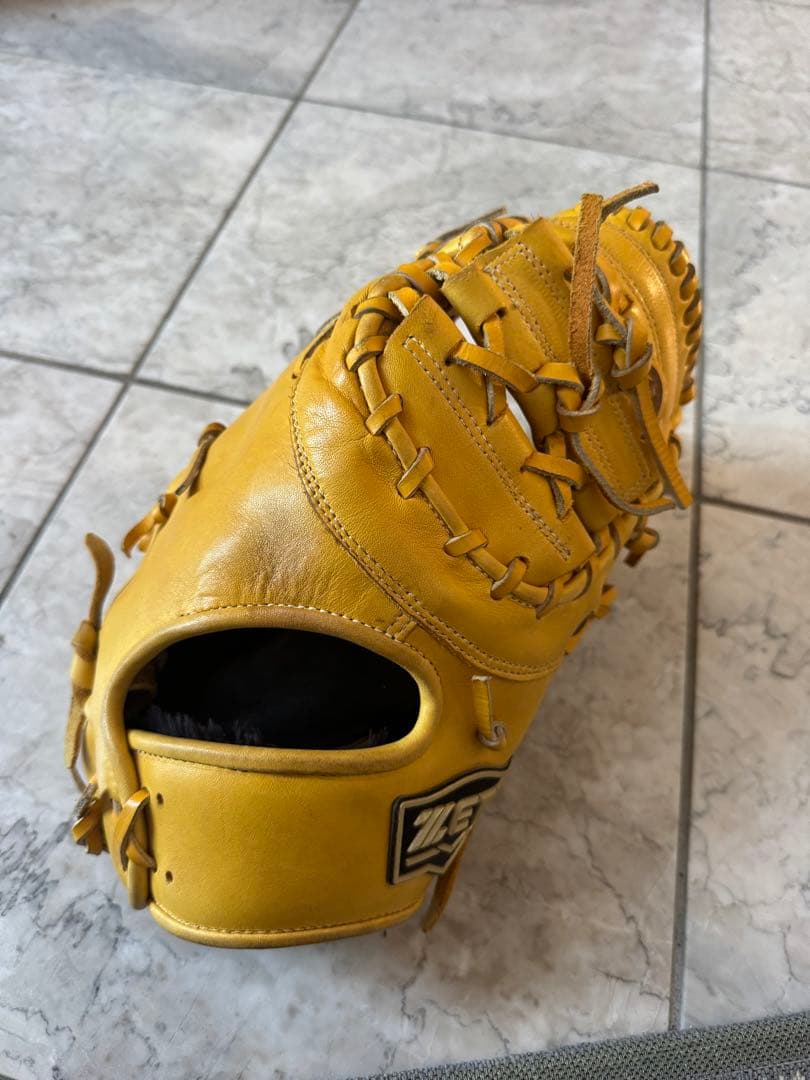 ファーストミットイエロー 軟式グローブ レザー製 楽天市場】ファーストミット 軟式（カラーイエロー）（スポーツ