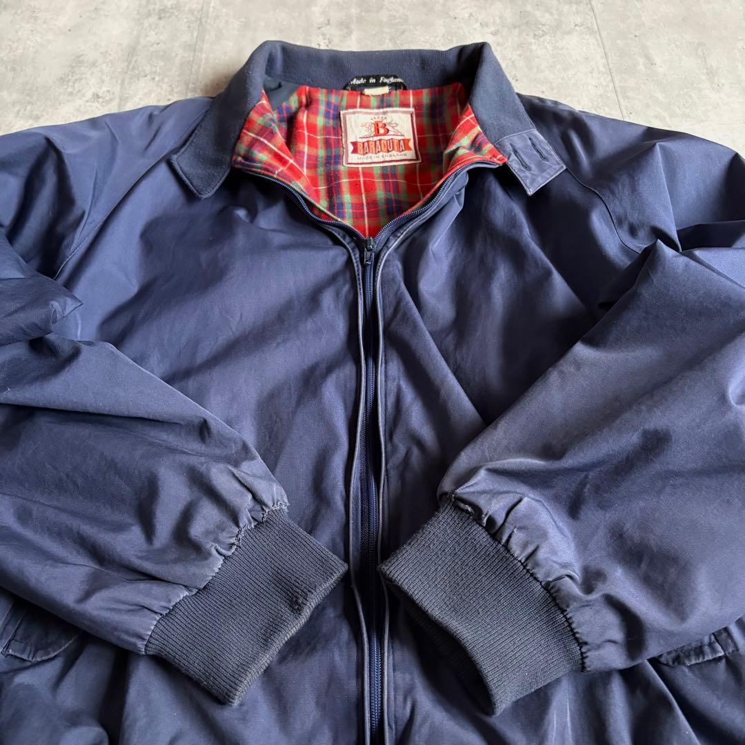80s BARACUTA】G9 ハリントンジャケット UK製 茄子紺 短丈 - メルカリ