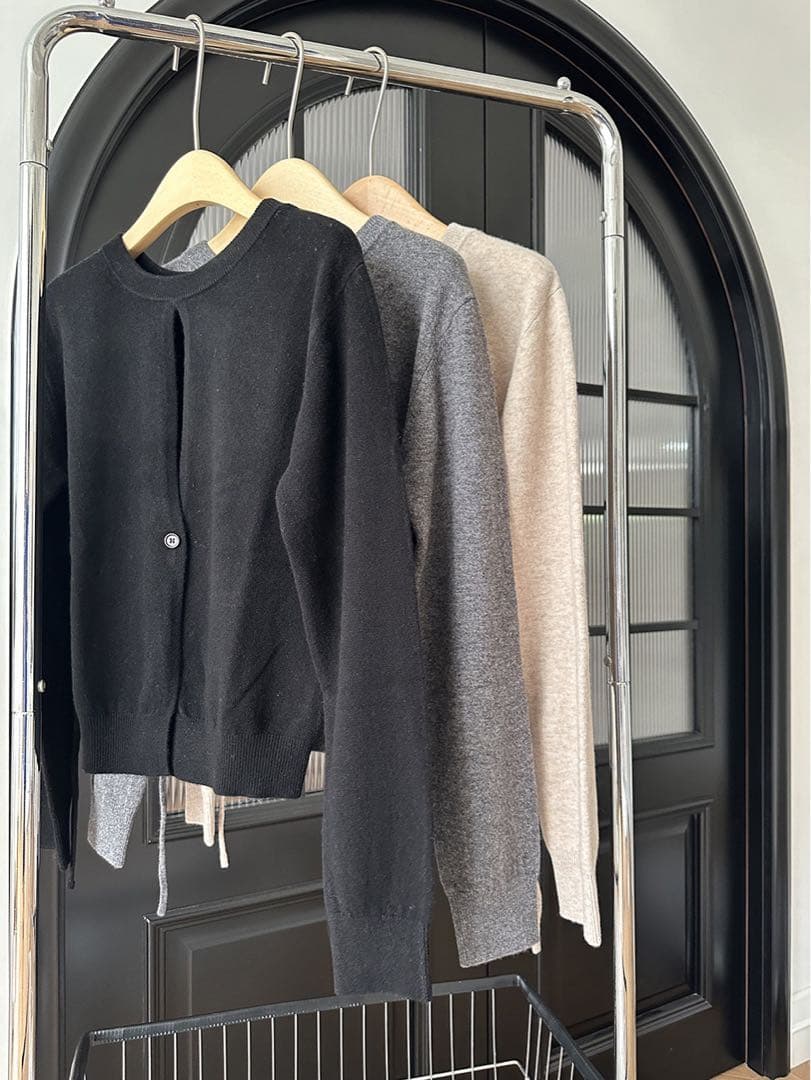 Suzu×CLANE W FACE CENTER SLIT KNIT TOPS - メルカリ