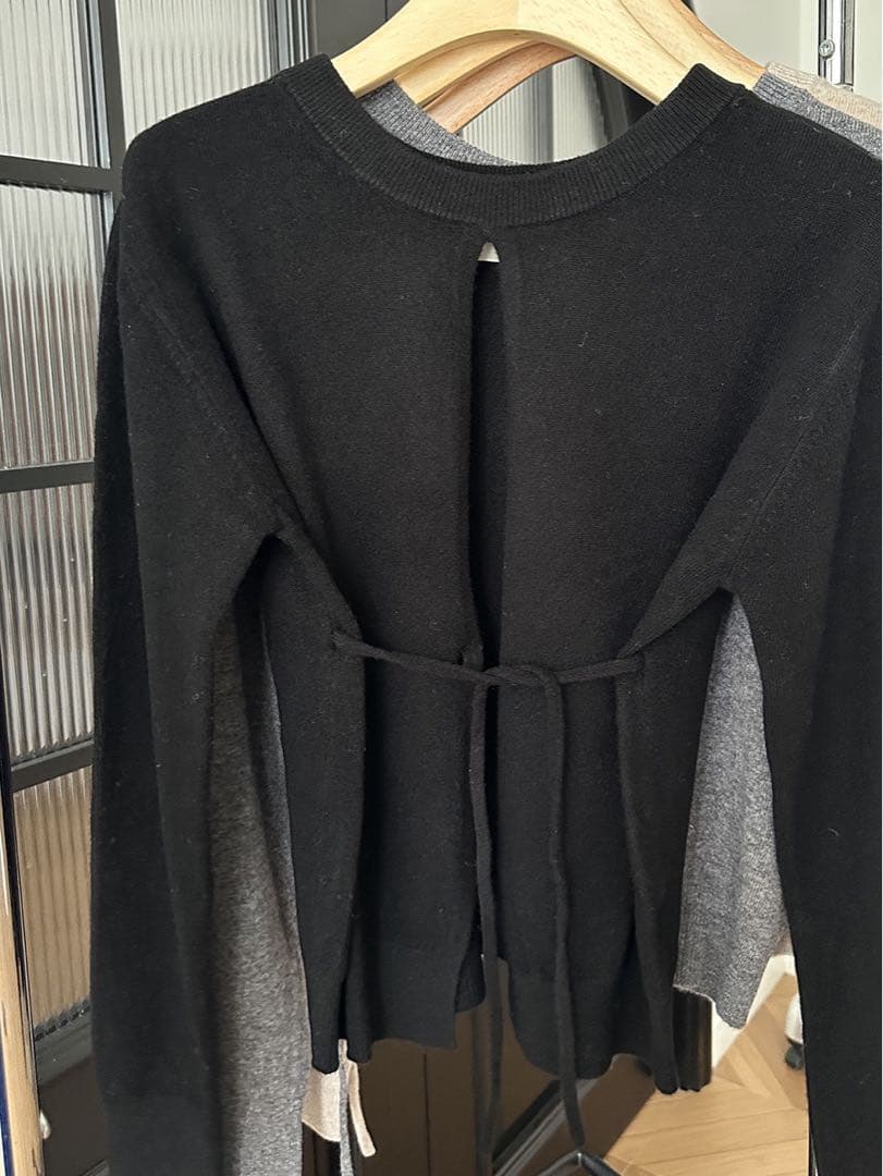 Suzu×CLANE W FACE CENTER SLIT KNIT TOPS - メルカリ