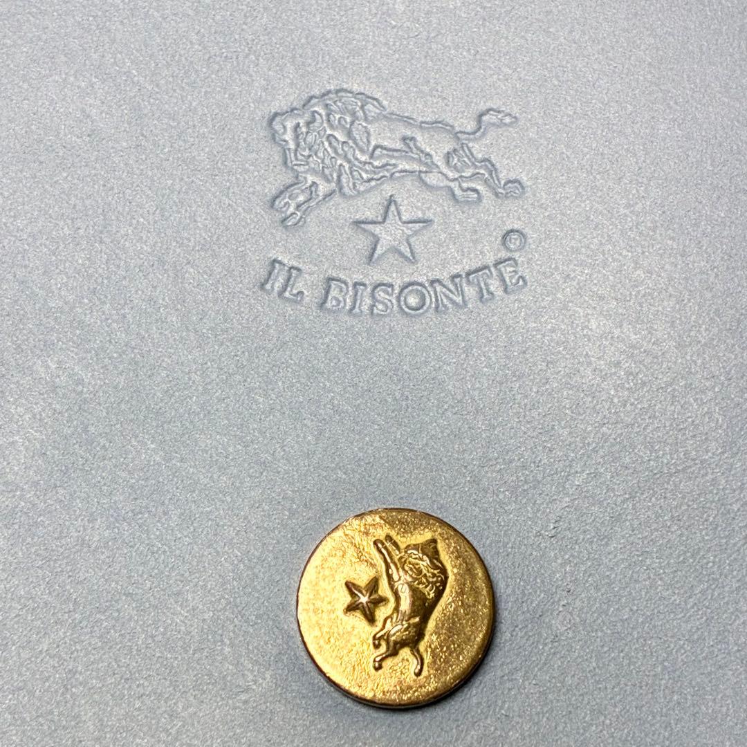 IL BISONTE カウハイド レザー ボディバック ウエストバッグ ブルー