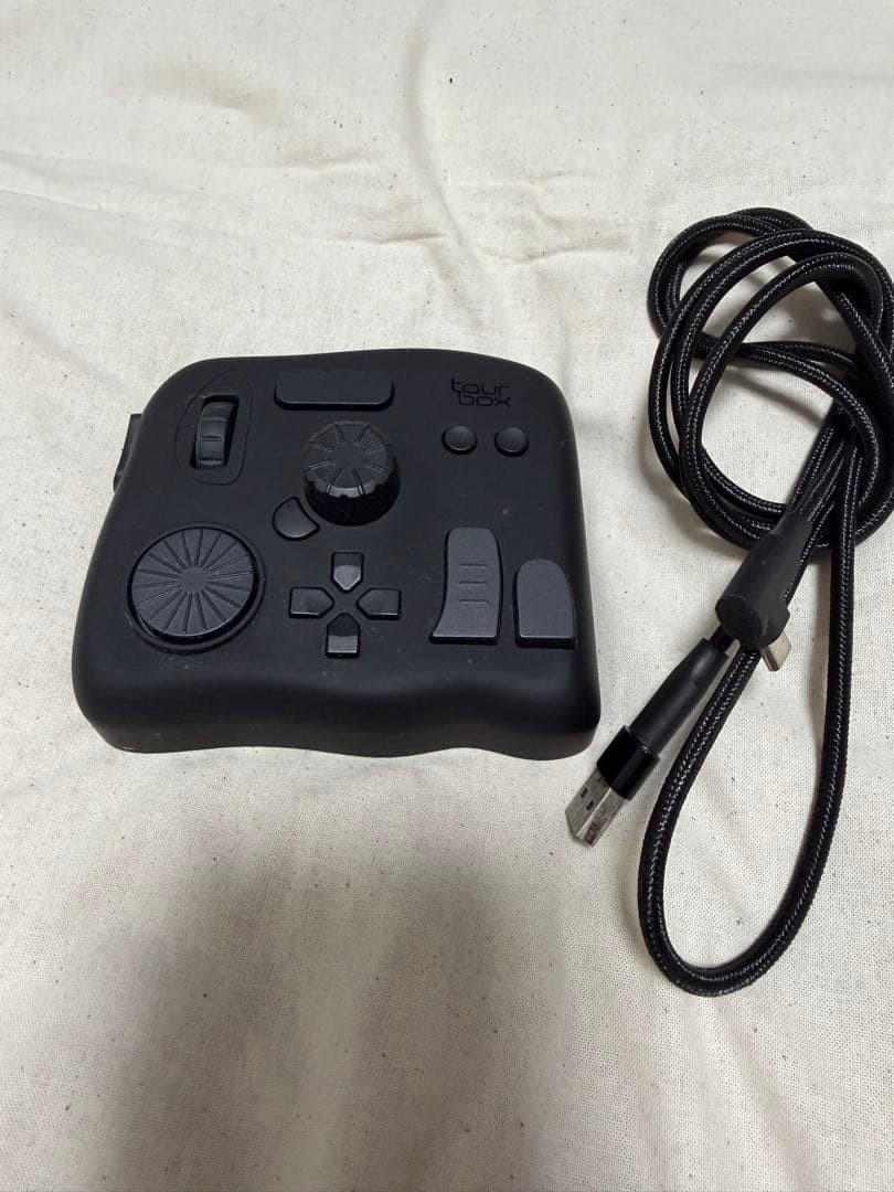 TourBox NEO 左手デバイス ブラック 箱あり ケーブル付き