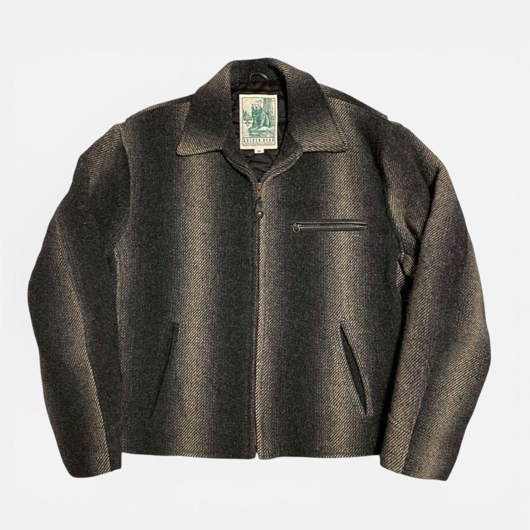GOLDEN BEAR ビンテージ USA製 オンブレ ウールスポーツジャケット