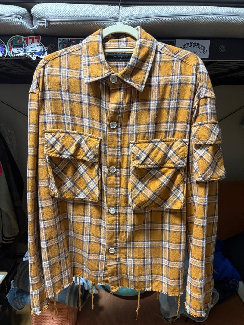 トップス MLVINCE military check shirt POUR CLAIRE / TOPS