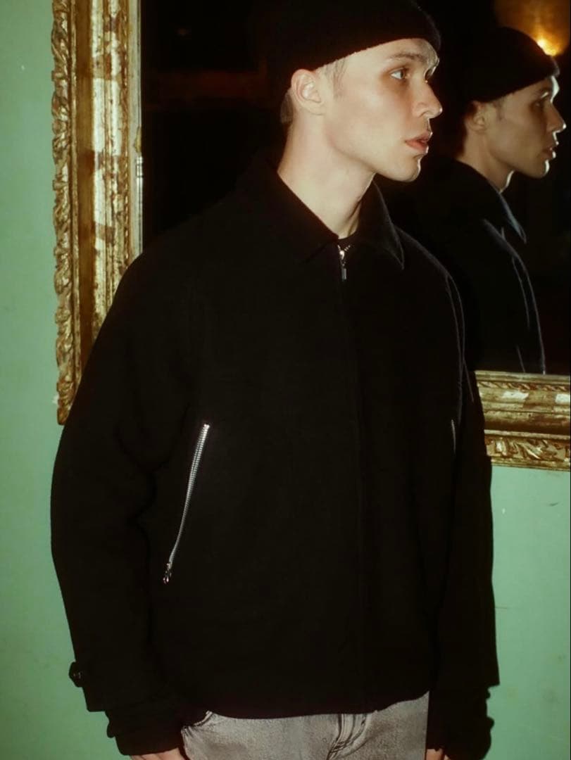 キャバレーポバール PLUSH WOOL JACKET BLACK L - メルカリ