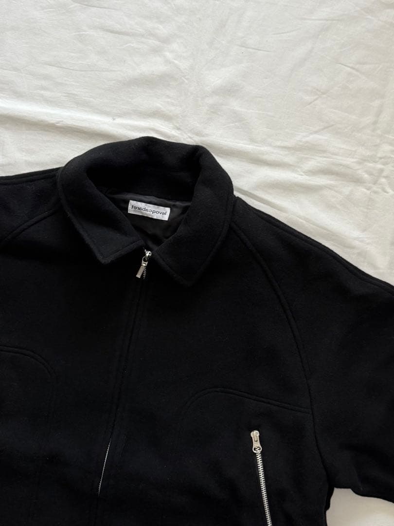 キャバレーポバール PLUSH WOOL JACKET BLACK L - メルカリ