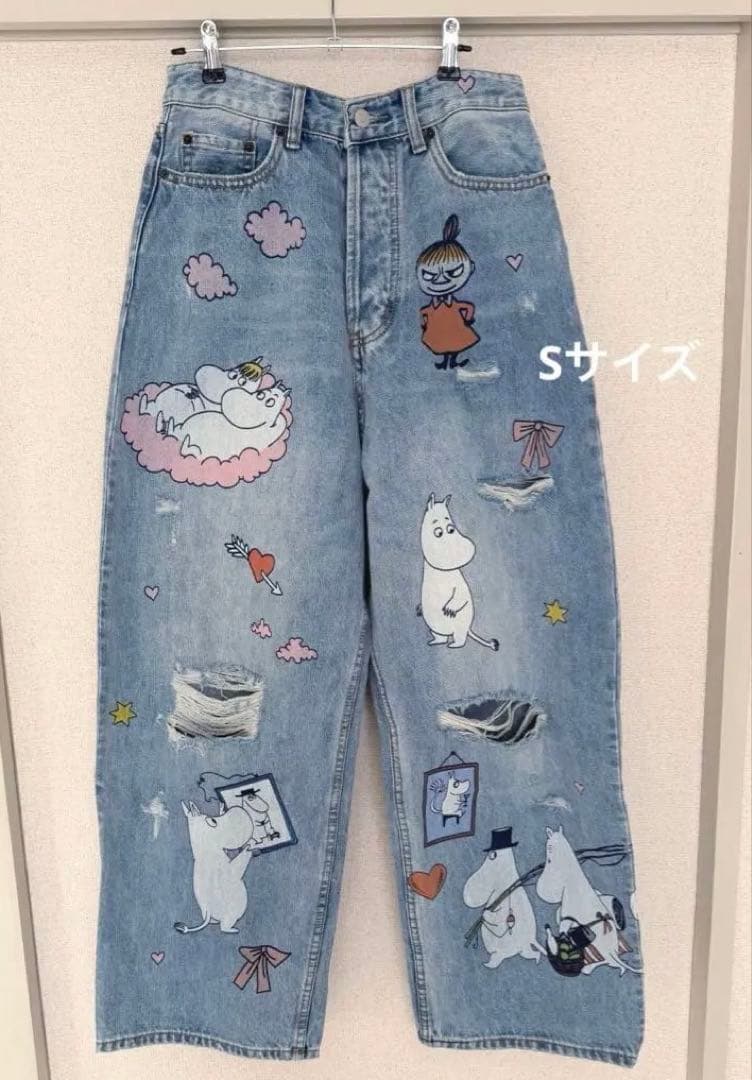 ラ*ん様 最高品質　スーパーバギー　フィット　ジーンズ　S 定価12万