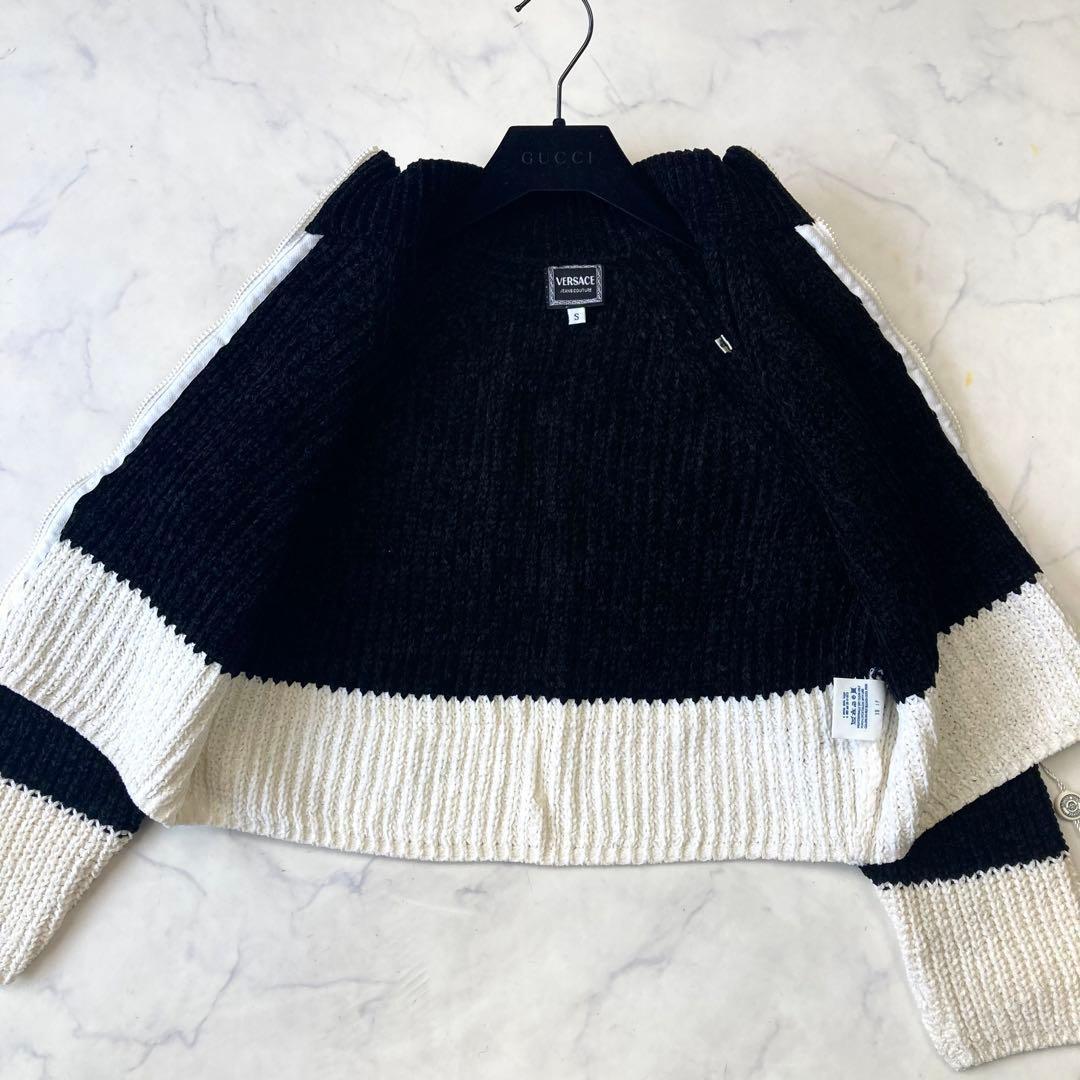 未使用級 ヴェルサーチ ニット ジャケット クロップド メデューサ バイ