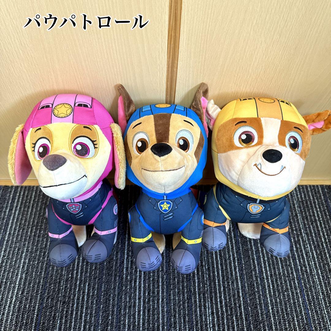 新品 パウパトロール② モーター・パウBIGぬいぐるみ チェイス ラブル