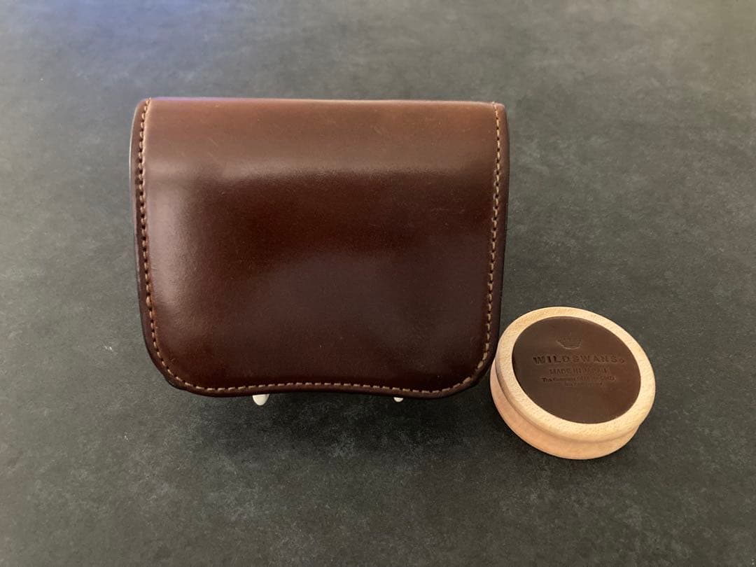 イ*読様 ワイルドスワンズ　パーム　シェルコードバン　マホガニー　銀座8周年限定