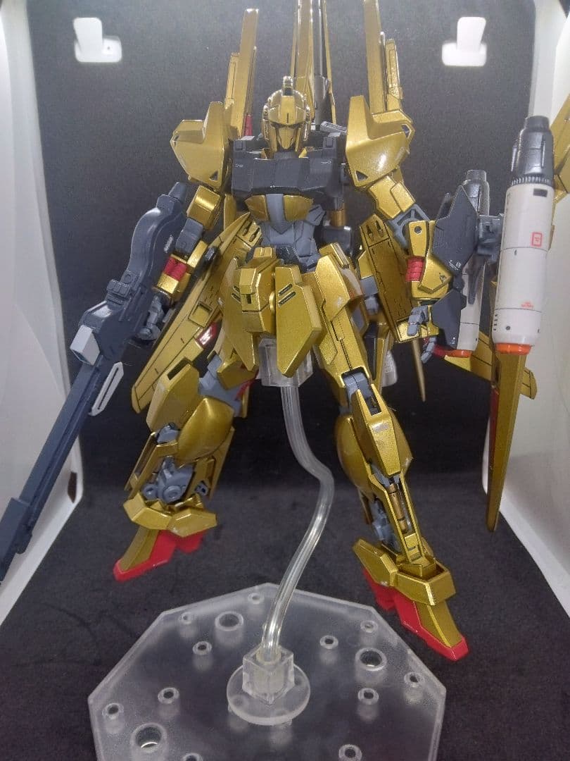 HG 百万式　メガシキ　塗装済み完成品　改造　台座　説明書付き