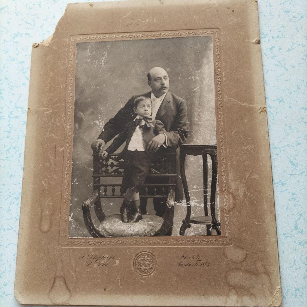 イタリアのアンティーク 肖像写真(1890年代後半～1900年代初頭？） イタリアのアンティーク 肖像写真(1890年代後半～1900年代初頭