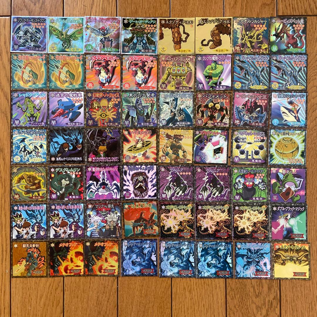 56枚】遊戯王 森永製菓 シール ステッカー ホロ キラ ノーマル まとめ